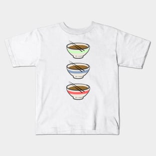 Ramen Trio Kids T-Shirt